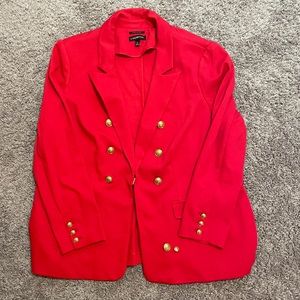 Lane Bryant “The Bryant Blazer” Double-breasted Red